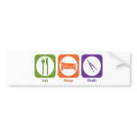 Eat Sleep Draft Bumper Stickers