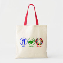 Eat Sleep Draw Bags