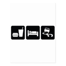 Eat Sleep Drift Post Cards