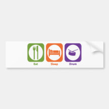 Eat Sleep Drum Bumper Stickers