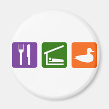 Eat Sleep Ducks! Refrigerator Magnets