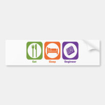 Eat Sleep Engineer Bumper Sticker