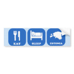 Eat Sleep Estonia Bumper Sticker