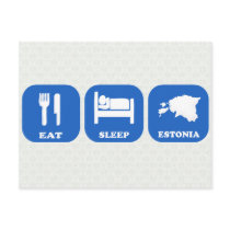 Eat Sleep Estonia Postcards