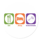 Eat Sleep Exterminate Sticker