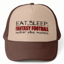 Eat Sleep Fantasy Football Trucker Hats