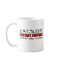 Eat Sleep Fantasy Football Coffee Mug