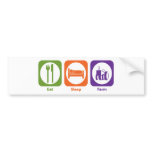 Eat Sleep Farm Bumper Sticker