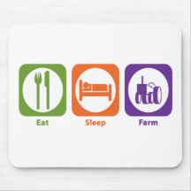 Eat Sleep Farm Mouse Mats