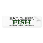 Eat Sleep Fish Bumper Stickers