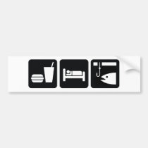 Eat Sleep Fish bumper stickers