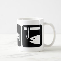 Eat Sleep Fish Coffee Mug