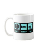 Eat Sleep Fish fishing gifts mugs