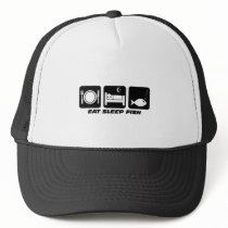 eat sleep fish trucker hats