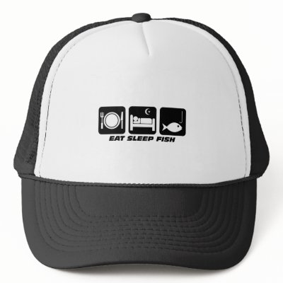 eat sleep fish trucker hats by eatsleepboutique