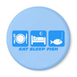 eat sleep fish magnets