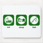 Eat. Sleep. Fish. Mousepad