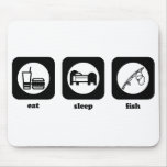 Eat. Sleep. Fish. Mousepad