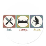 Eat Sleep Fish! Sticker
