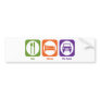Eat Sleep Fix Cars Bumper Sticker