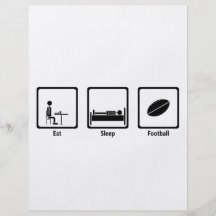 Eat, Sleep, Football - Football Lover Flyers