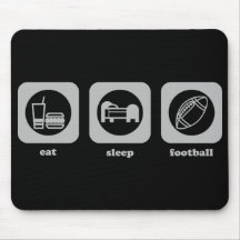 Eat. Sleep. Football. Mousepad