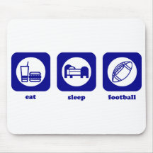 Eat. Sleep. Football. Mousepad