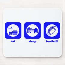 Eat. Sleep. Football. Mousepad