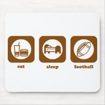 Eat. Sleep. Football. Mousepad