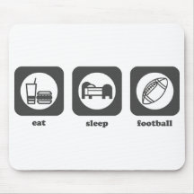 Eat. Sleep. Football. Mousepad