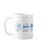 Eat Sleep Game Again - Gamer, geek video games Coffee Mugs