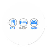 Eat Sleep Game Again - Gamer, geek video games Sticker
