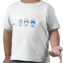 Eat Sleep Game Again - Gamer, geek video games T-shirt