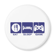 Eat Sleep Game Fridge Magnet