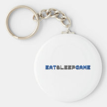 EAT SLEEP GAME - Gamer Gaming Video Games Keychains