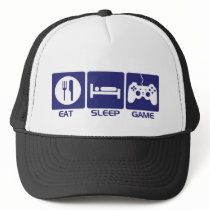 Eat Sleep Game Mesh Hat