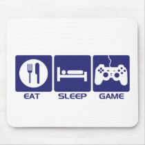 Eat Sleep Game Mouse Pad