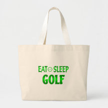 Eat Sleep Golf Canvas Bags