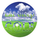 eat sleep Golf Sticker