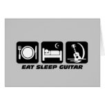 Eat sleep guitar cards