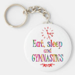 Eat, Sleep Gymnastics Key Chains