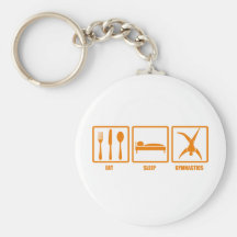 Eat Sleep Gymnastics Keychains