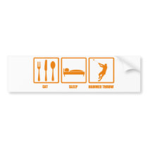 Eat Sleep Hammer Throw Bumper Stickers