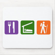 Eat Sleep Hiking Mouse Pads