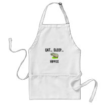 Eat Sleep HIPPOS Aprons