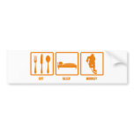 Eat Sleep Hockey Bumper Sticker