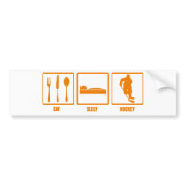 Eat Sleep Hockey Bumper Sticker