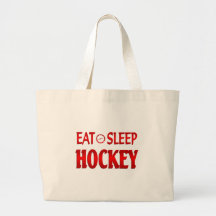 Eat Sleep Hockey Canvas Bag