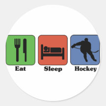 Eat Sleep Hockey stickers