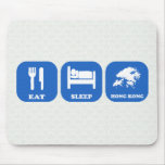 Eat Sleep Hong Kong Mousepads